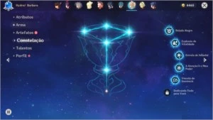 Conta com 2 personagens 5 * + 9 armas 4 * - Genshin Impact