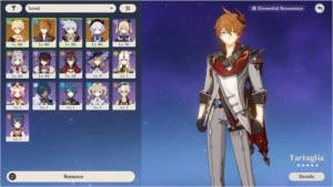 Conta com 2 personagens 5 * + 9 armas 4 * - Genshin Impact