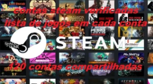 120 Steam Accounts Nfa, Verificadas, Com Nomes Dos Jogos