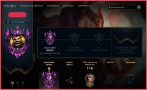 CONTA LEAGUE OF LEGENDS MESTRE 300 PDL • 44 CAMPEÕES LOL