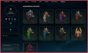 CONTA LEAGUE OF LEGENDS MESTRE 300 PDL • 44 CAMPEÕES LOL
