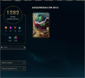 CONTA DE COLECIONADOR LOL! - League of Legends