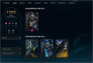 CONTA DE COLECIONADOR LOL! - League of Legends