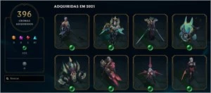 Conta LOL + 1200 Skins - League of Legends