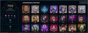 Conta LOL + 1200 Skins - League of Legends