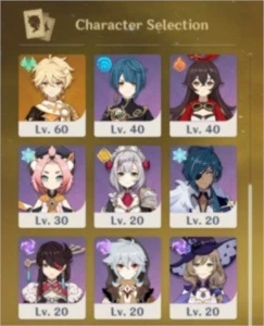 GENSHIN AR54 ALBEDO, XIAO, QIQI C1, KOKOMI E DUAS ARMAS 5* - Genshin Impact