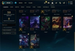 Conta Platina 4 Smurf League of Legends Email não confirmado LOL