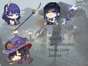 AR35 - Baal com BIS+ Yelan com BIS + Mona - Genshin Impact