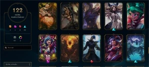Venda conta no League of Legends, 122 skins. LOL