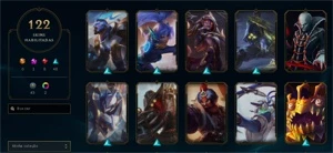 Venda conta no League of Legends, 122 skins. LOL