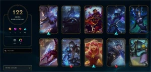 Venda conta no League of Legends, 122 skins. LOL