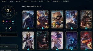 Venda conta no League of Legends, 122 skins. LOL