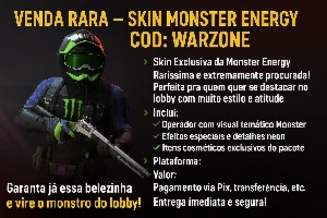 Skin Monster Energy call of duty warzone COD