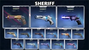 Conta c/ Sheriff arcane e pacote champions - Valorant