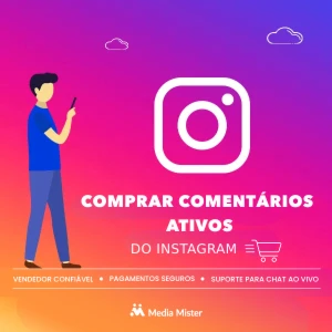 Comentários reais no Instagram