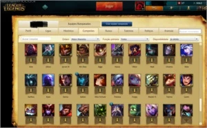 Platina3 + 20 Skins + 2 RunePages + 91 Champions - League of Legends LOL