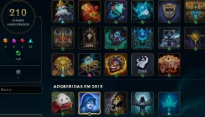 FULL ACESSO - LVL 383 - 227 Skins - TODOS Champions - League of Legends LOL