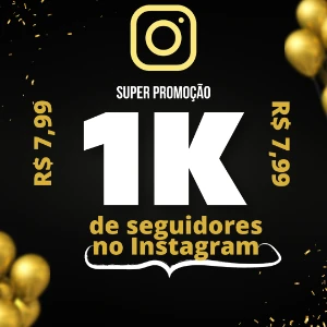 1K de seguidores no Instagram Entrega garantida