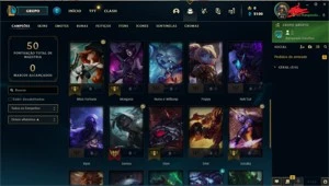 Vendo conta diamante(Email não confirmado) - League of Legends LOL