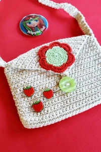 Bolsa Infantil em Crochê - Artesanato e Personalizados