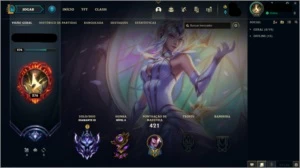 Conta League of legends, Elo platina 4, 228 Skins LOL