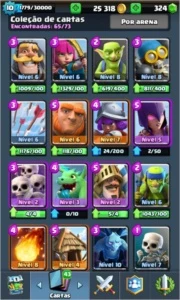 CLASH ROYALE LVL 10 ARENA 10 VÁRIAS 4 LENDARIAS