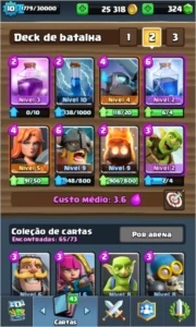 CLASH ROYALE LVL 10 ARENA 10 VÁRIAS 4 LENDARIAS
