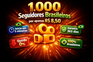 🚀 1.000 Seguidores Brasileiros no Kwai - Redes Sociais