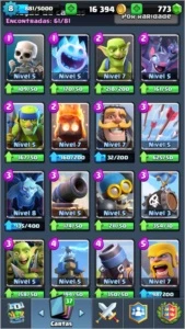 Clash Royale Arena 10 Nível 8 + 780 Gemas e 21.000 GOLD