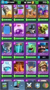 Clash Royale Arena 10 Nível 8 + 780 Gemas e 21.000 GOLD