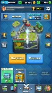 Clash Royale Arena 10 Nível 8 + 780 Gemas e 21.000 GOLD