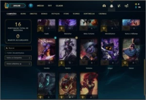 Conta prata 3 com 23 champs e 1 skin - League of Legends LOL