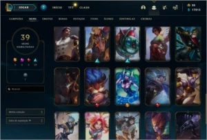 Conta com skins + dados de criação detalhado - League of Legends LOL