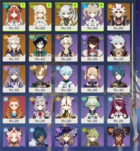 [NA] NILOU+NAHIDA+ITTO+ALBEDO+VENTI+KEQING C1 - GENSHIN - Genshin Impact