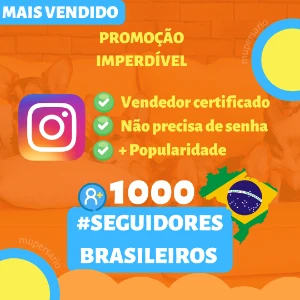 Pack 1000 Seguidores Brasileiros Para Instagram Promoção !!