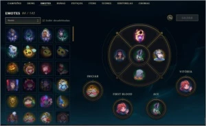 Cont de lol, full champ  platina 1- 186 skins - League of Legends