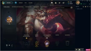 Volibear PRESTÍGIO (ex Platina) - League of Legends LOL