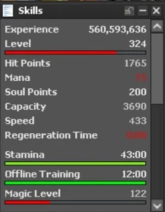 Char Aurera Lvl 695 Ms - Tibia