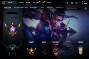 CONTA DIAMOND LEAGUE OF LEGENDS SKINS LENDARIA LOL