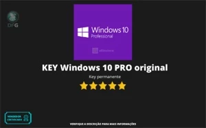 KEY Windows 10 PRO - Softwares e Licenças
