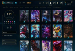 Prata 2 com 130 Champs e 144 Skins ( ADC / SUP ) - League of Legends LOL
