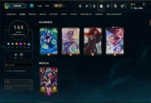 Prata 2 com 130 Champs e 144 Skins ( ADC / SUP ) - League of Legends LOL