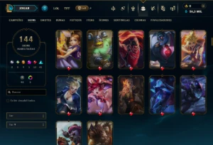 Prata 2 com 130 Champs e 144 Skins ( ADC / SUP ) - League of Legends LOL