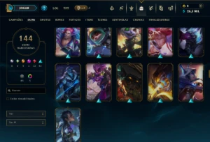 Prata 2 com 130 Champs e 144 Skins ( ADC / SUP ) - League of Legends LOL