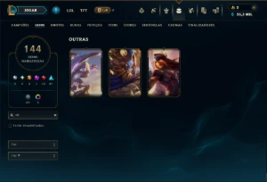 Prata 2 com 130 Champs e 144 Skins ( ADC / SUP ) - League of Legends LOL