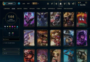 Prata 2 com 130 Champs e 144 Skins ( ADC / SUP ) - League of Legends LOL