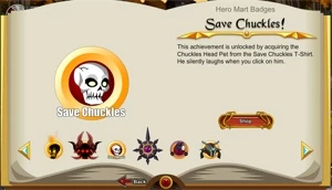 AQW ULTRA RARE ACCOUNT COM SILENT CHUCKLES SKULL HEROMART - Adventure Quest World