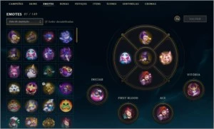 Conta LOL e TFT 153 skin, 4 skin prestígio, 4 skin vitoriosa - League of Legends