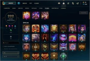 Conta LOL e TFT 153 skin, 4 skin prestígio, 4 skin vitoriosa - League of Legends