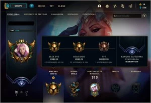 Conta LOL e TFT 153 skin, 4 skin prestígio, 4 skin vitoriosa - League of Legends